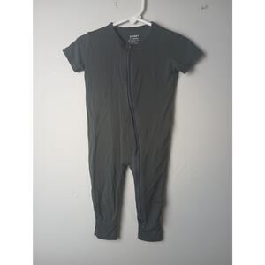 Guisby Baby Bamboo Gray Jumpsuit Sleeper Infant Size 6-12 Months Stretch light